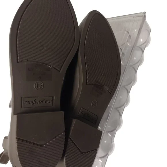 Comfortview: Ankle Rain Boots, Size 12W, Deep Olive Green - Picture 11 of 12